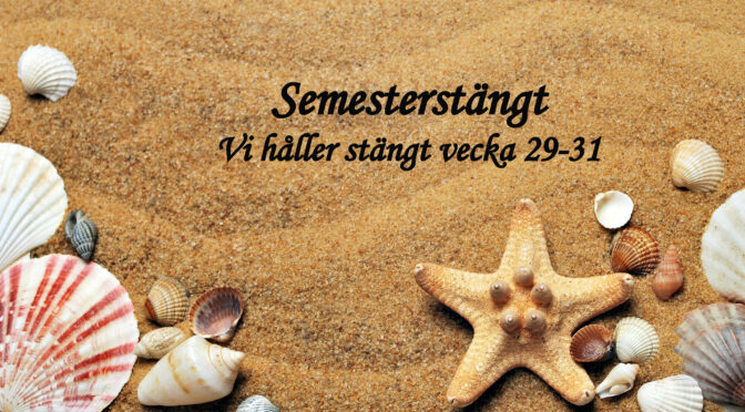 Semesterstängt